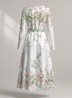 "Chanua" Long Sleeve Midaxi Dress