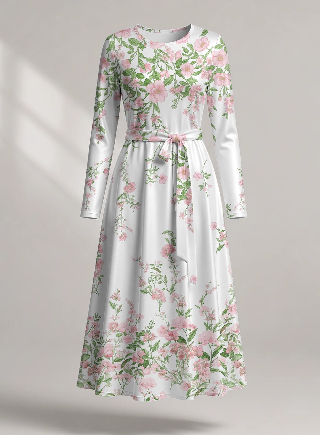"Chanua" Long Sleeve Midaxi Dress
