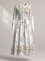 "Chanua" Long Sleeve Midaxi Dress