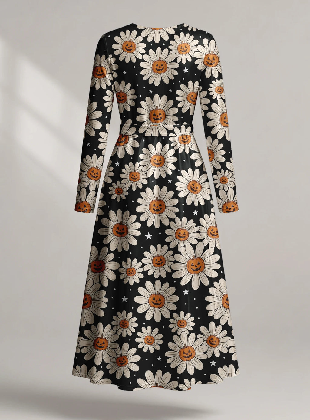 "Cheka" Halloween Long Sleeve Midaxi Dress