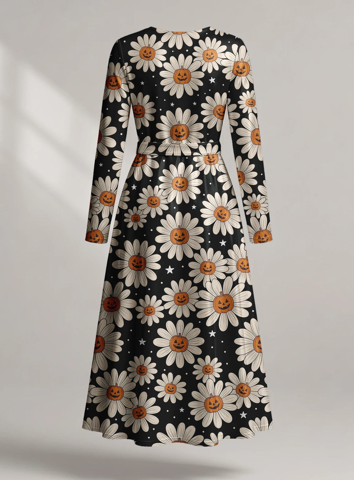 "Cheka" Halloween Long Sleeve Midaxi Dress