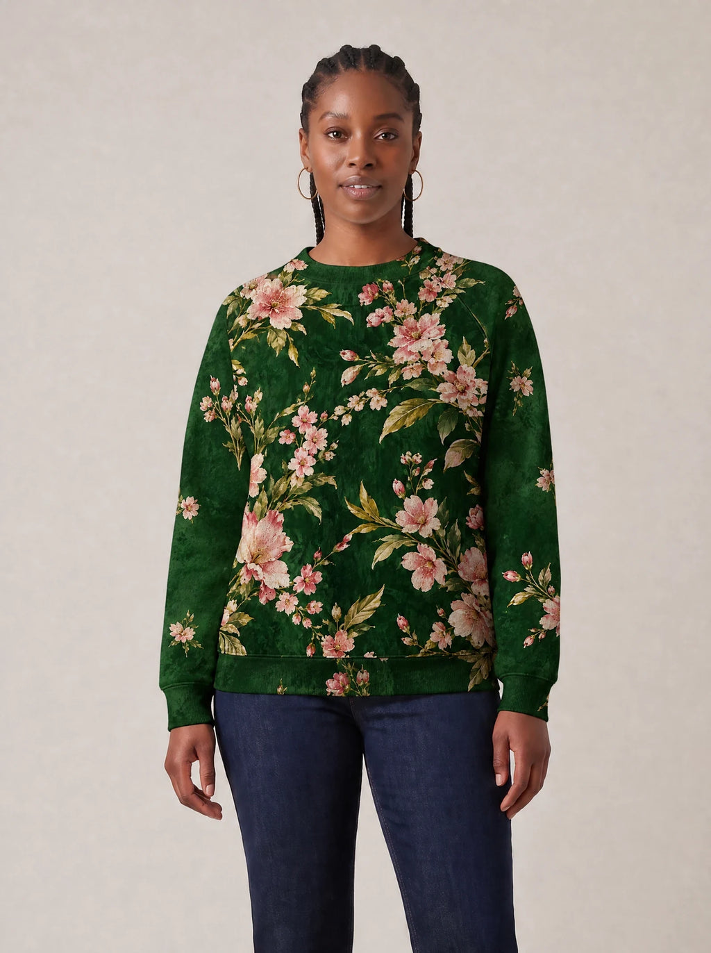 "Chipukizi" Sweatshirt — front view on model
