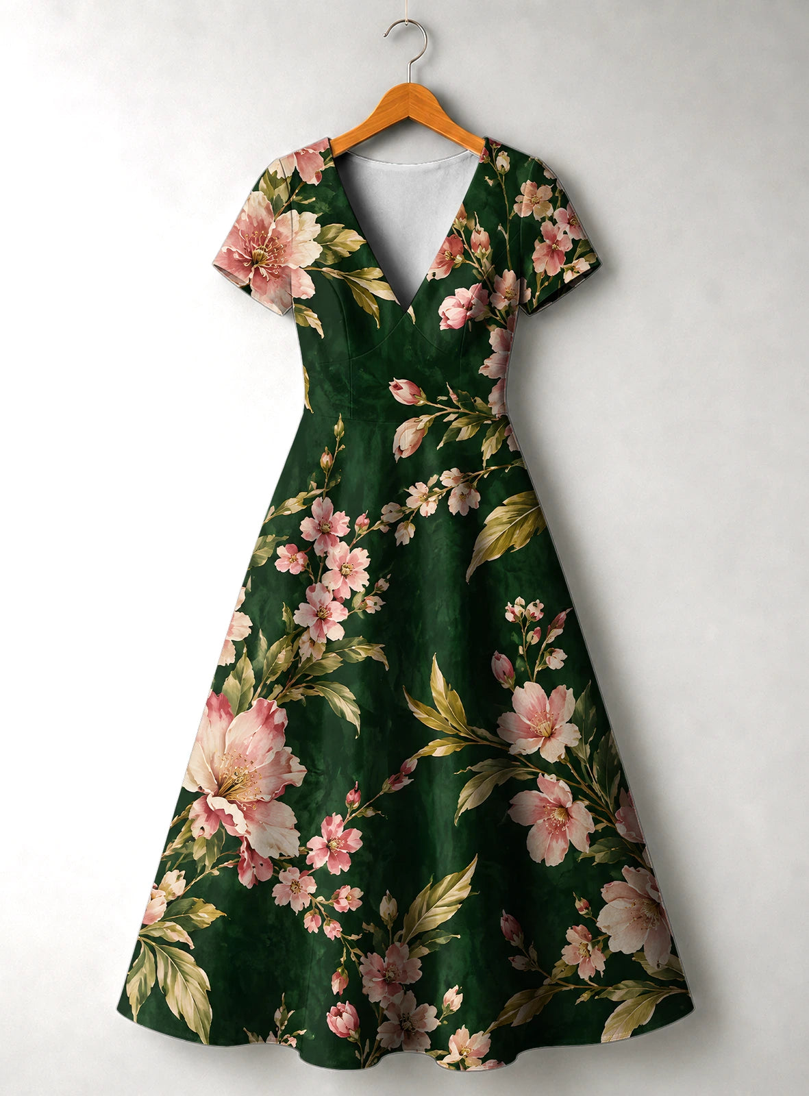 "Chipukizi" V Neck Midi Dress Promo