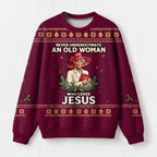 "Church Lady" Christmas Sweatshirt — front view