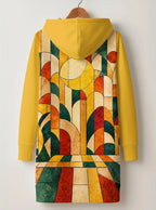"Dada" Hoodie Dress — back flat