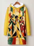 "Dada" Hoodie Dress — front flat