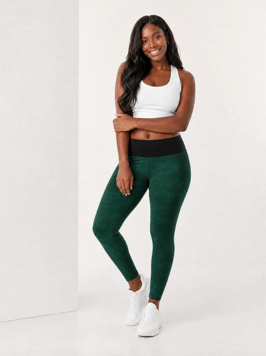 "Dada" Leggings — full length on model