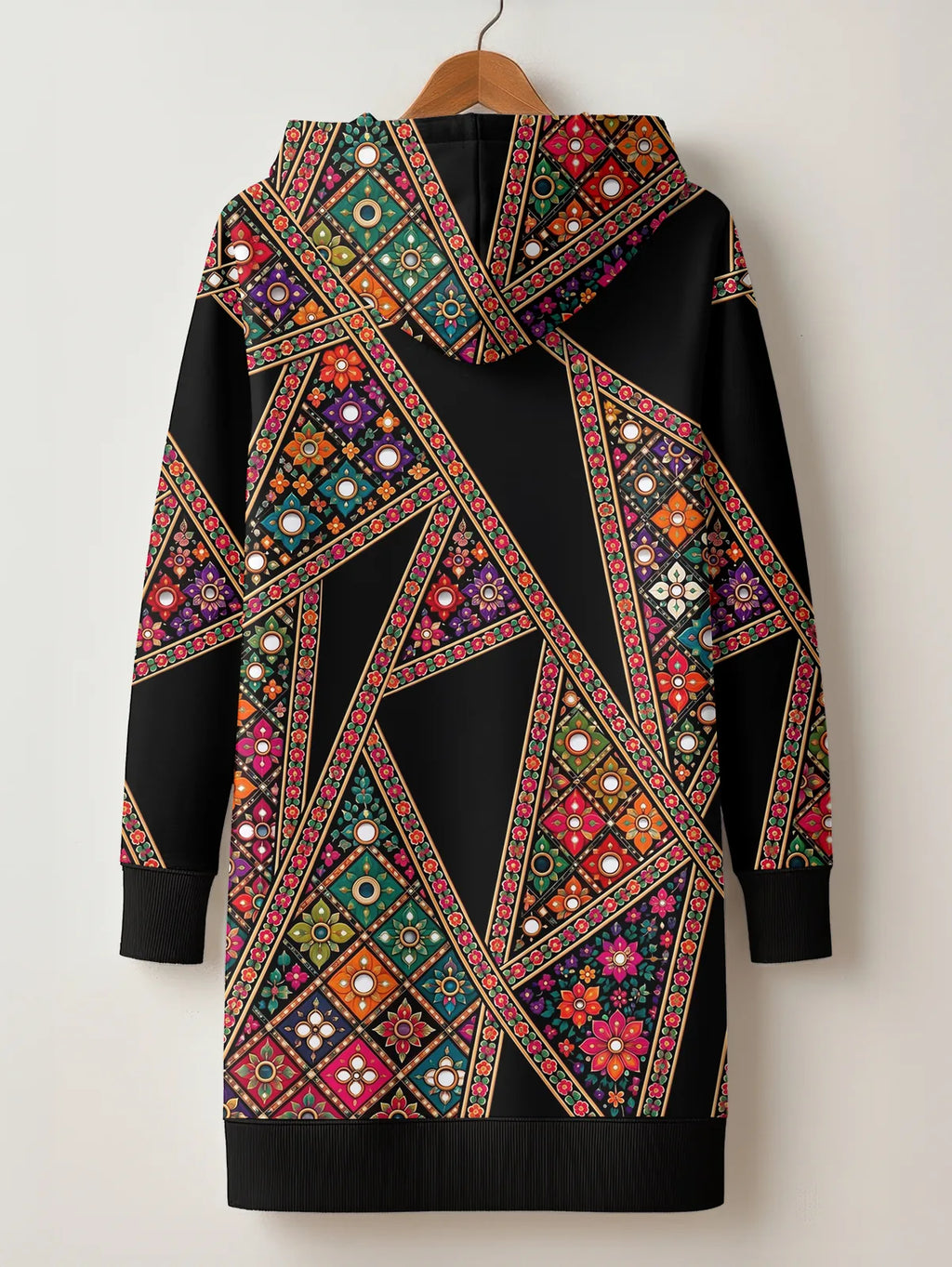 "Darizi" Hoodie Dress — back flat
