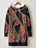 "Darizi" Hoodie Dress — front flat