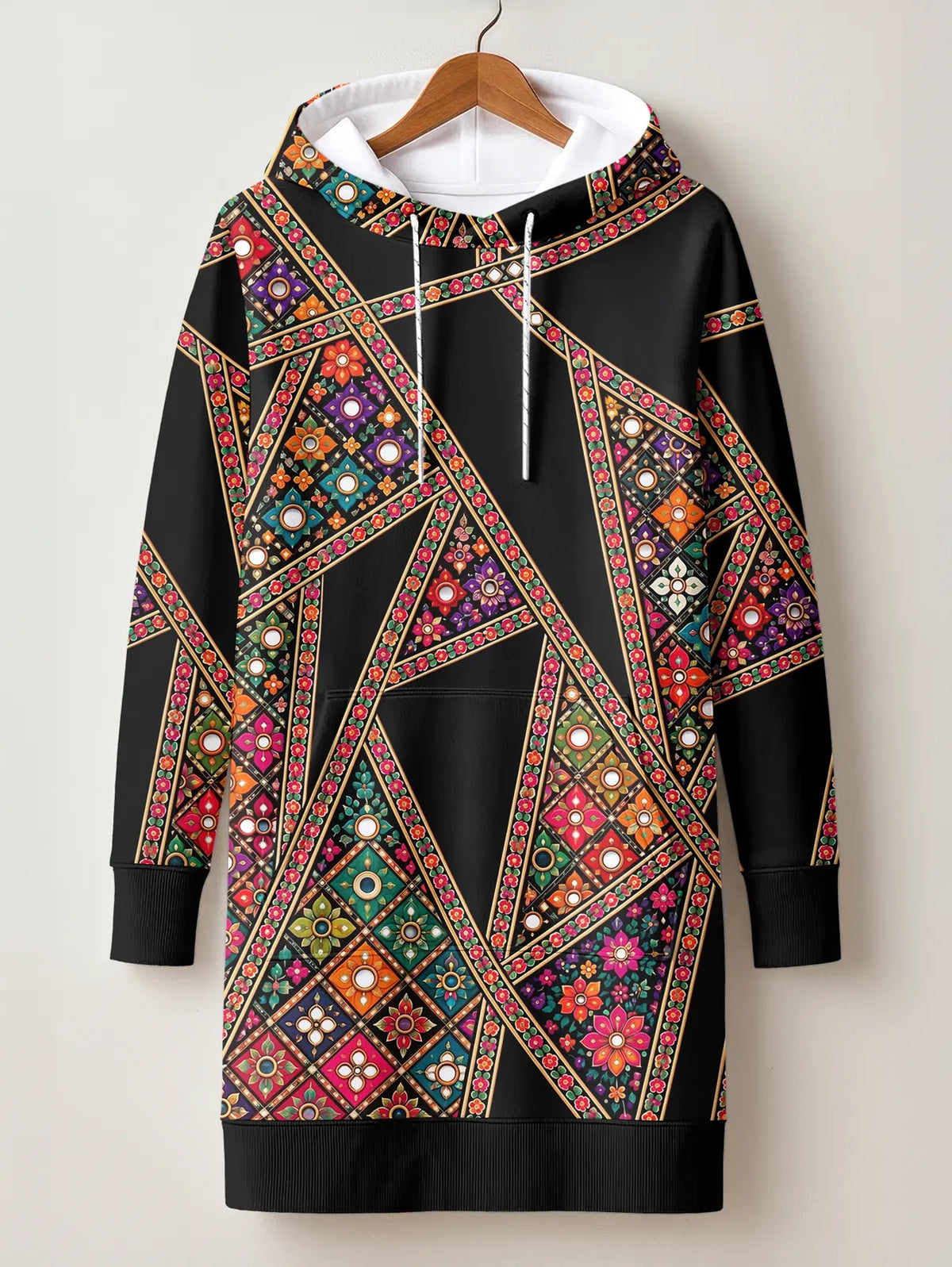 "Darizi" Hoodie Dress — front flat