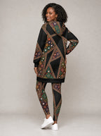 "Darizi" Leggings — back view on model, styled with the matching hoodie dress