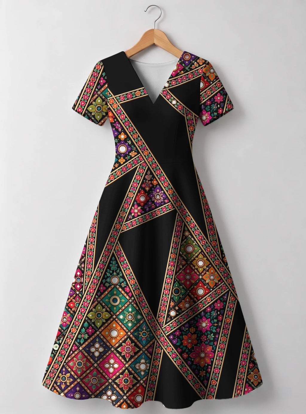 "Darizi" V Neck Midi Dress Promo