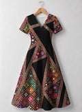 "Darizi" V Neck Midi Dress Promo