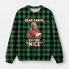 "Dear Santa" Christmas Sweatshirt — front view