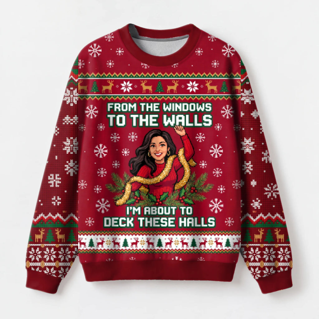 "Deck Mode" Christmas Sweatshirt — front view