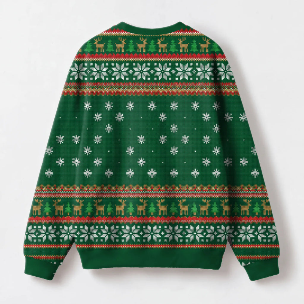 "Delight" Christmas Sweatshirt — back view