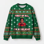 "Delight" Christmas Sweatshirt — front view