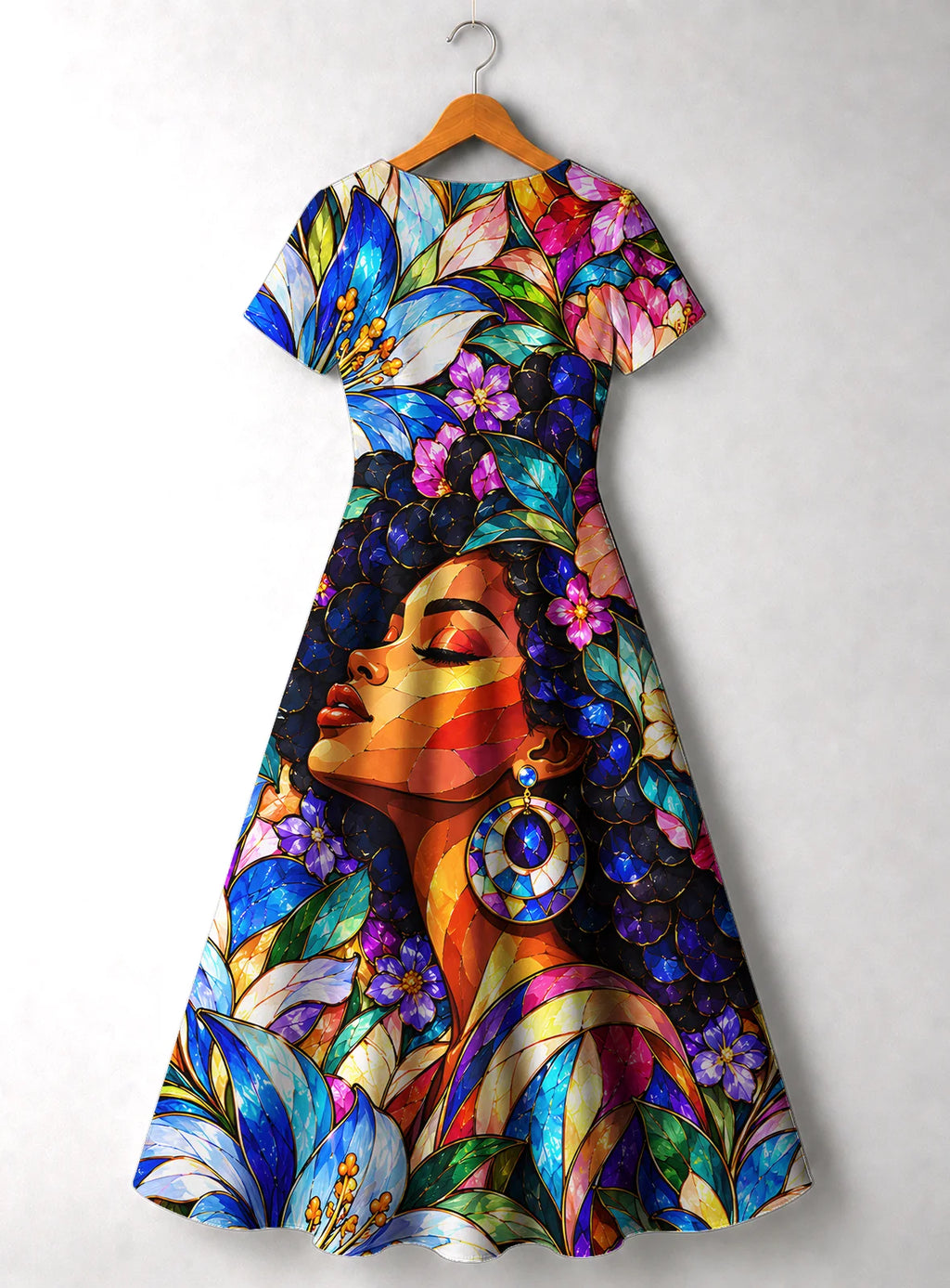 "Dirisha" V Neck Midi Dress Promo