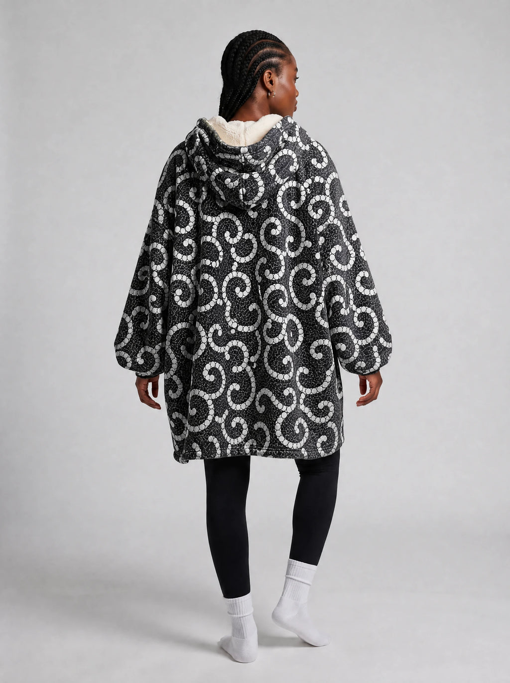 "Duara" Blanket Hoodie — side