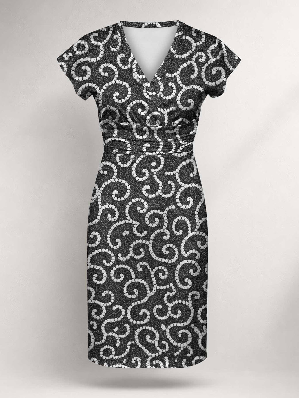 "Duara" Cap Sleeve Midi Dress