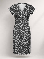 "Duara" Cap Sleeve Midi Dress Promo