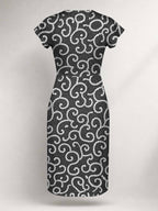 "Duara" Cap Sleeve Midi Dress Promo