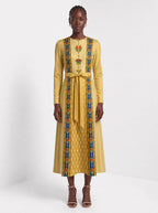 "Egyptian Queen" Long Sleeve Midaxi Dress