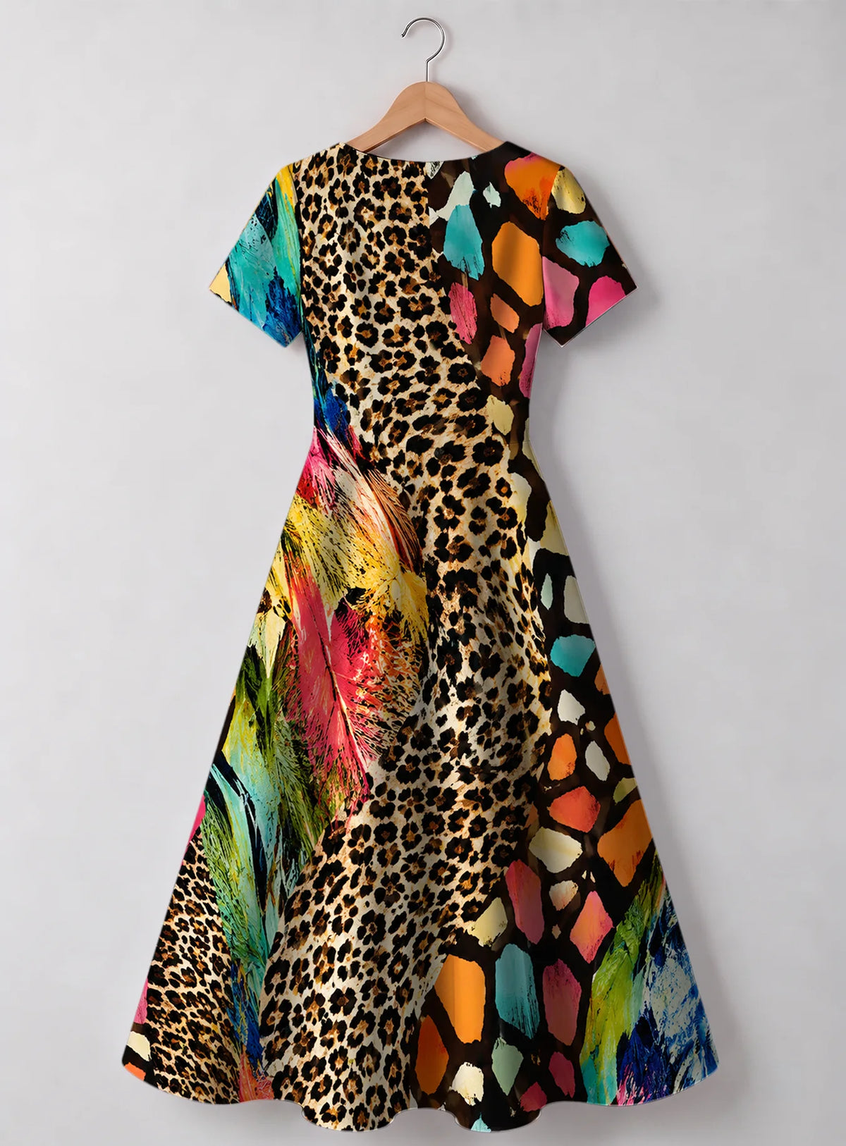 "Fahari" V Neck Midi Dress
