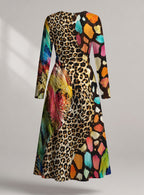 "Fahari" Viscose Midi Dress — back view