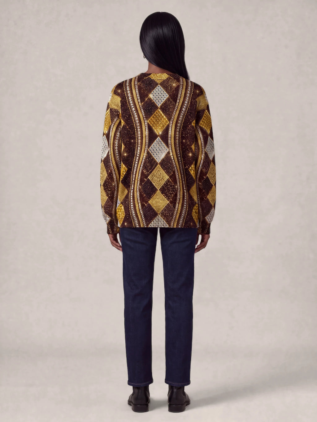 "Fataki" Sweatshirt — back view on model