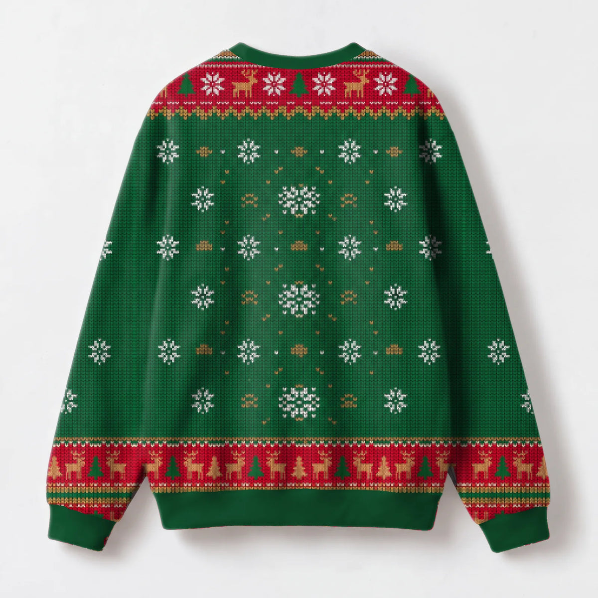 "Feral" Christmas Sweatshirt — back view
