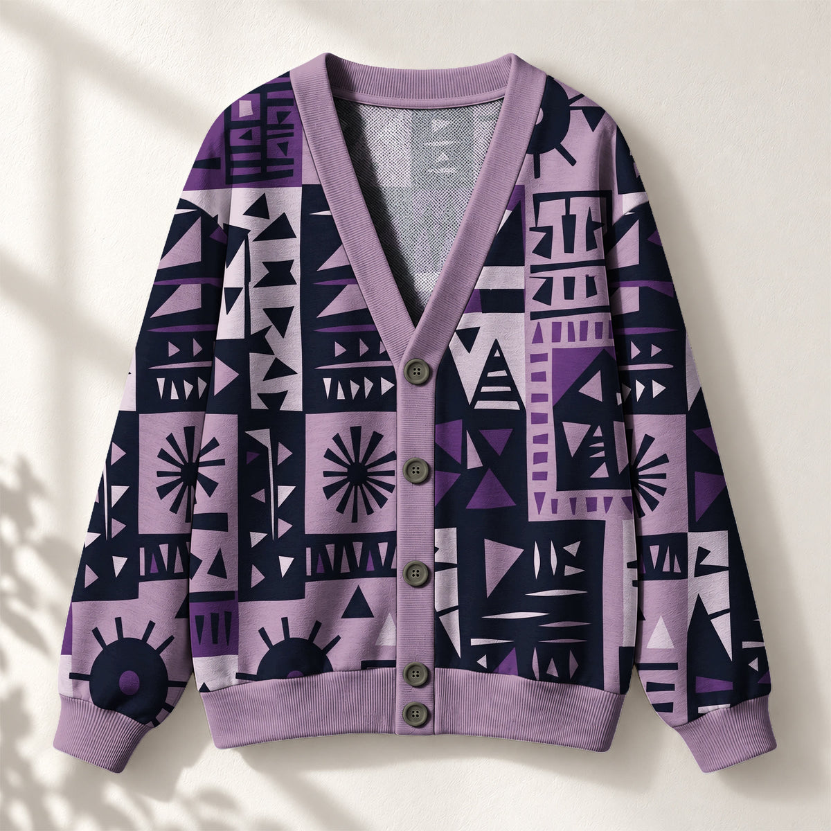 "Lavenda" Knitted Cardigan — front view