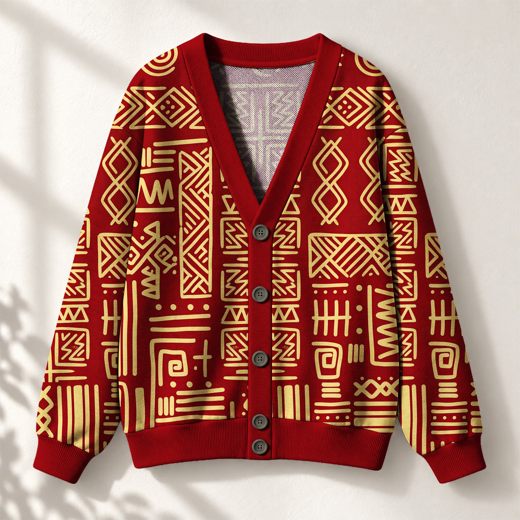 "Alama" Knitted Cardigan — front view