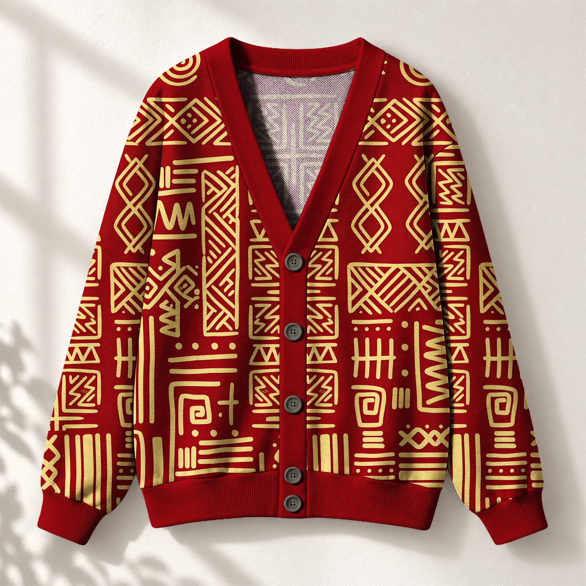 "Alama" Knitted Cardigan — front view