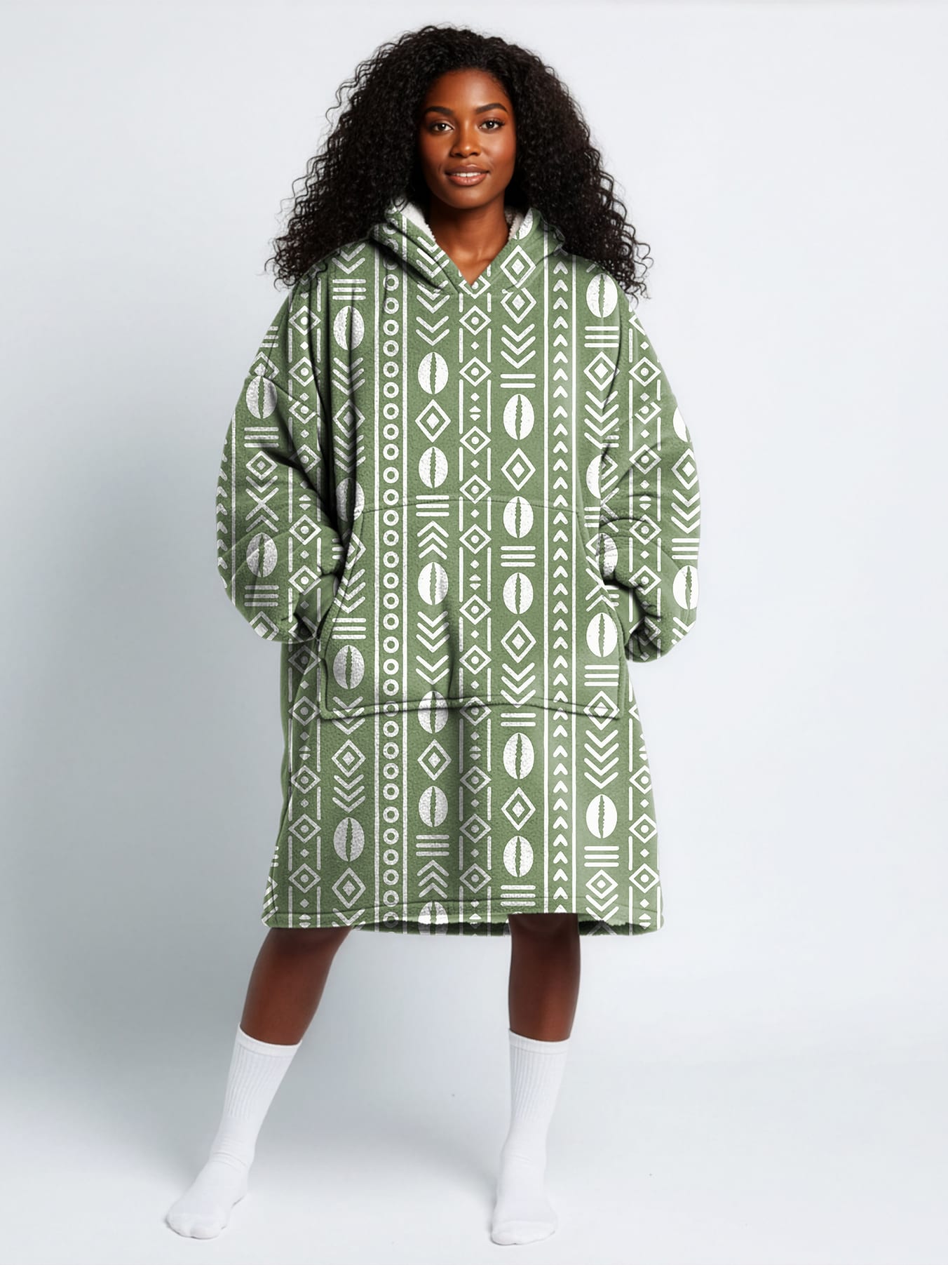 "Oshun Verde" Blanket Hoodie