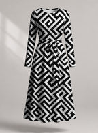 "Zamu" Viscose Midi Dress