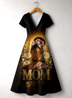 "Iyanu" Short Sleeve Maxi Dress