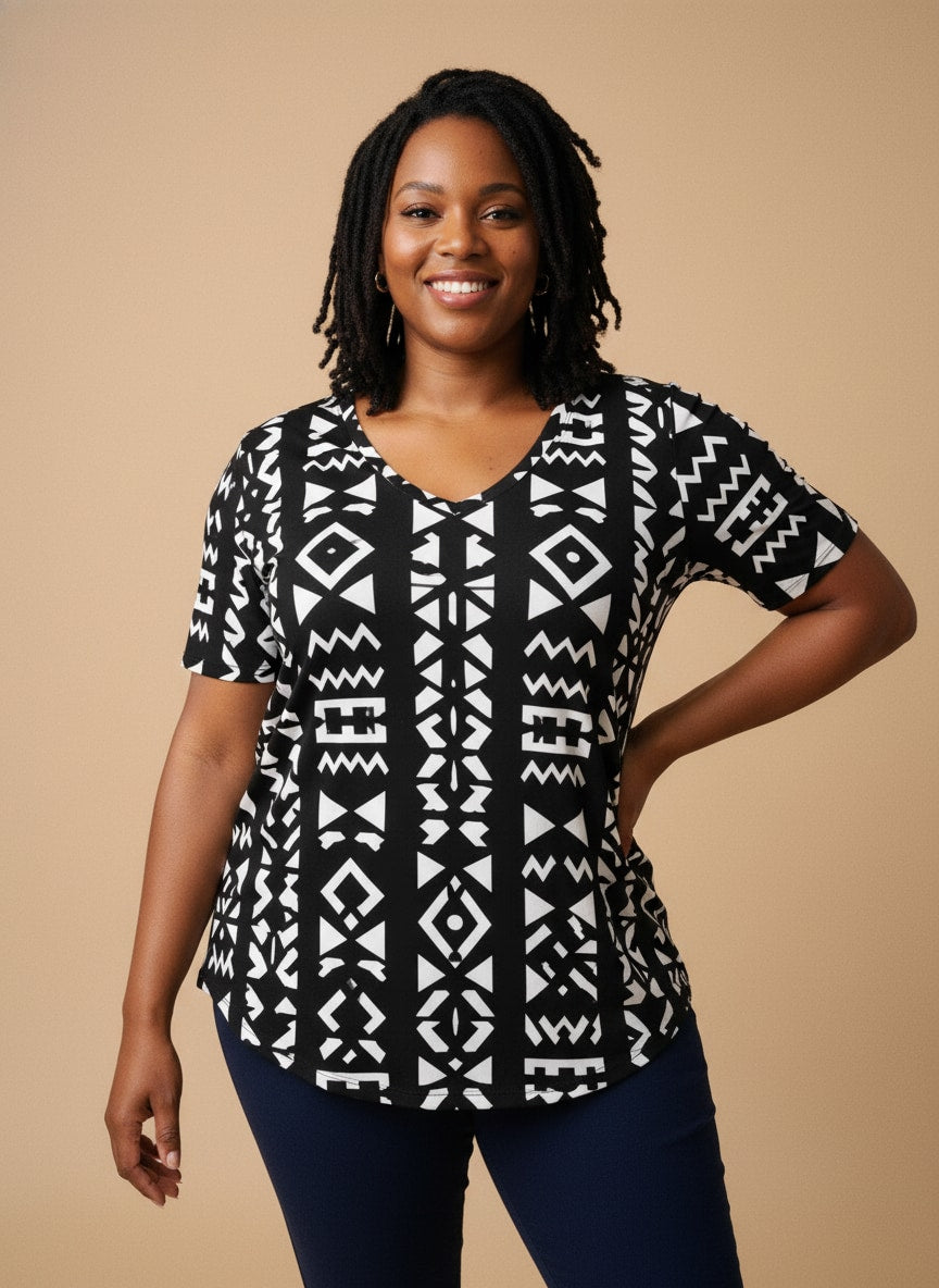 "Kuba" V-Neck T-Shirt