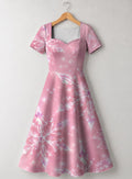 "Kimeta" Sweetheart Midi Dress
