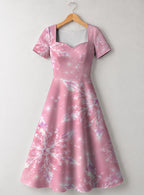 "Kimeta" Sweetheart Midi Dress