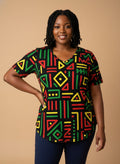 "Nairobi" V-Neck T-Shirt