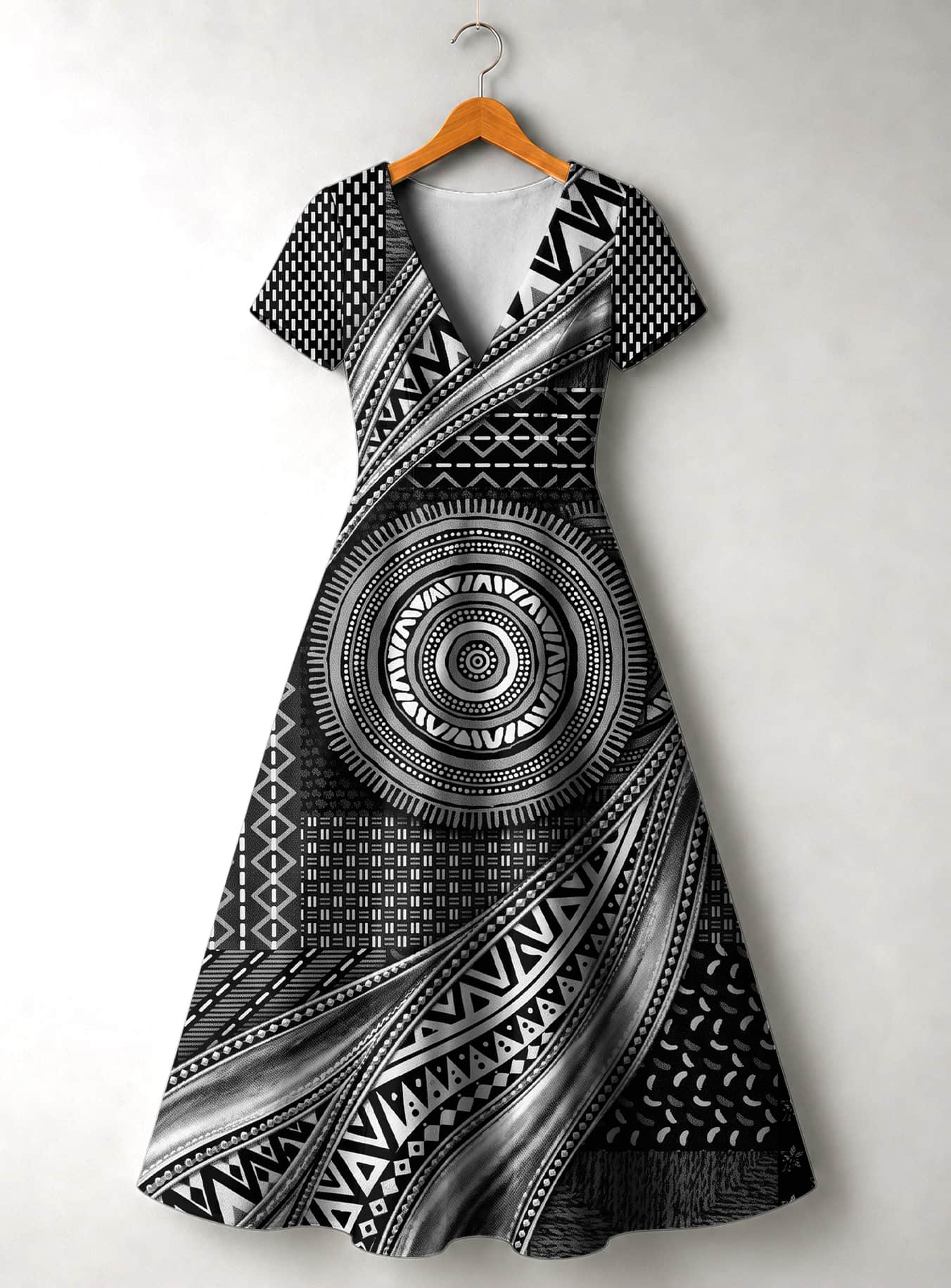 "Hoku" Short Sleeve Maxi Dress