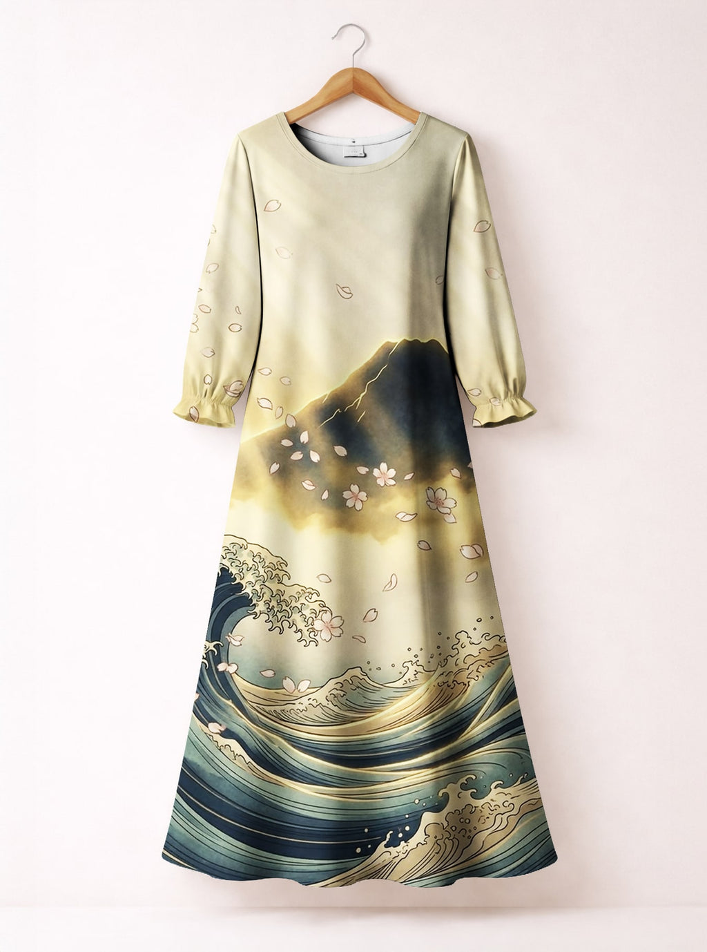 "Wimbi" Long Sleeve Maxi Dress
