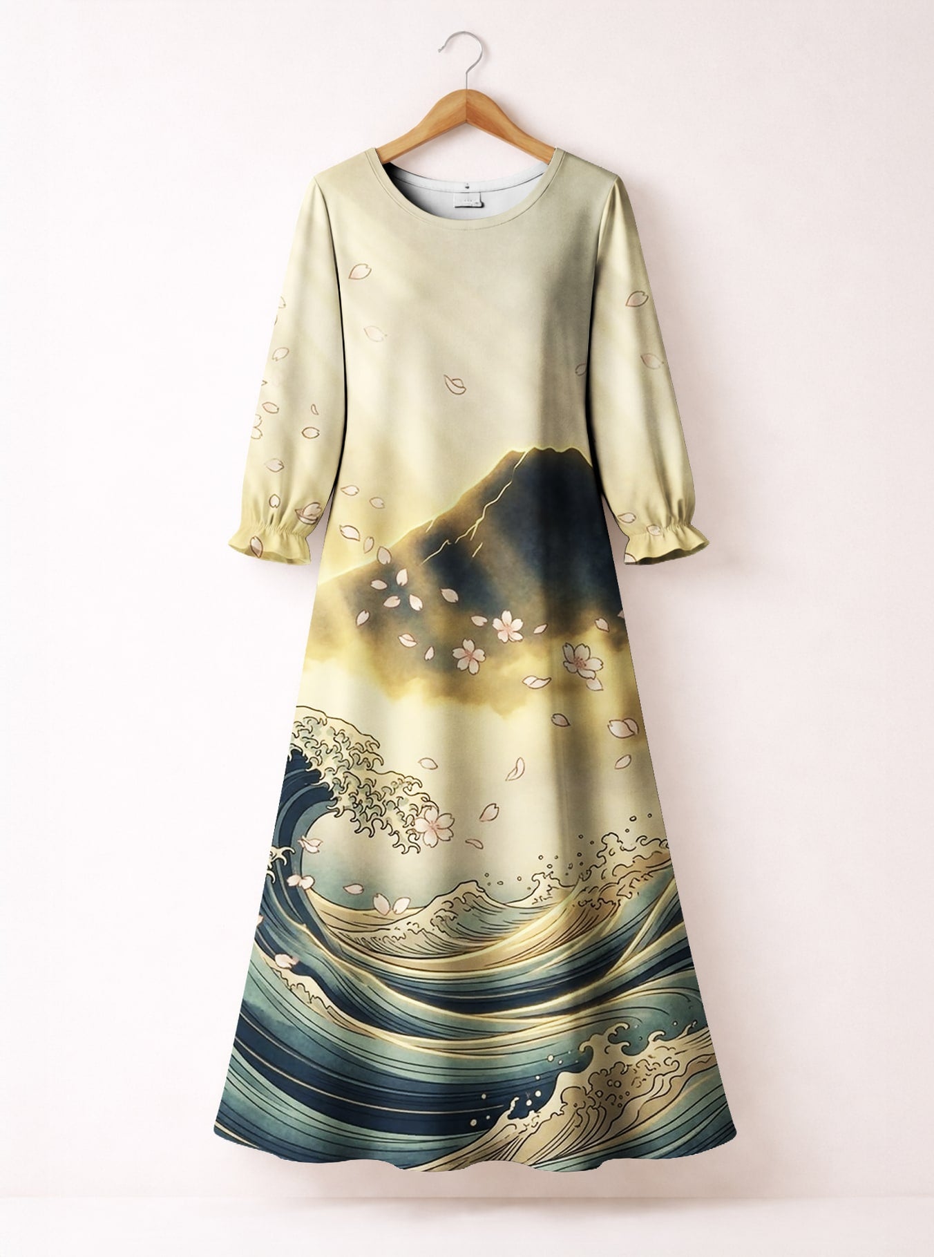 "Wimbi" Long Sleeve Maxi Dress