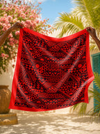 "Shaka" Burgundy Bandana