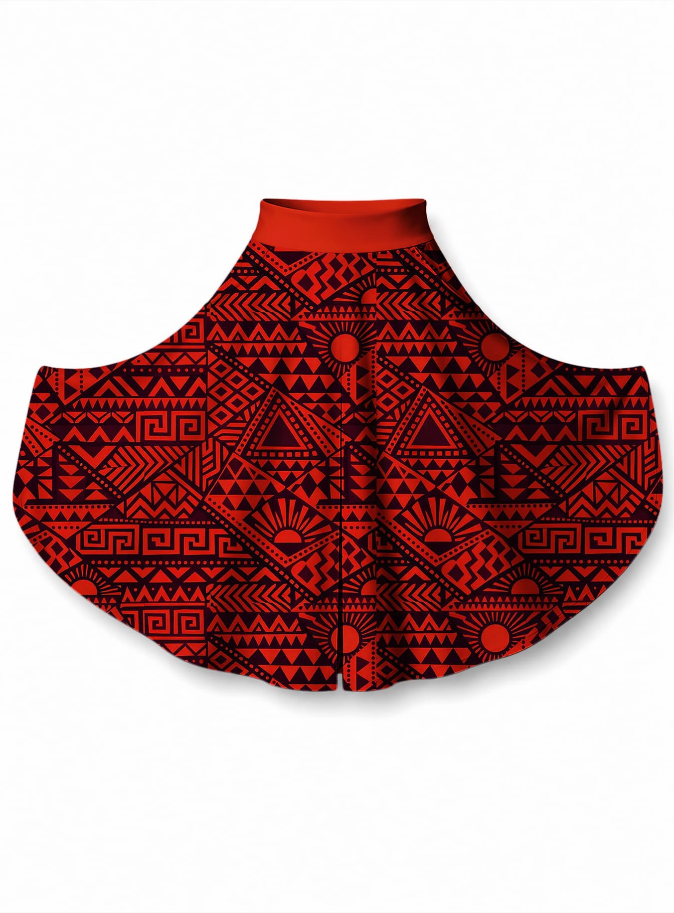 "Shaka Burgundy" Twirl Skirt