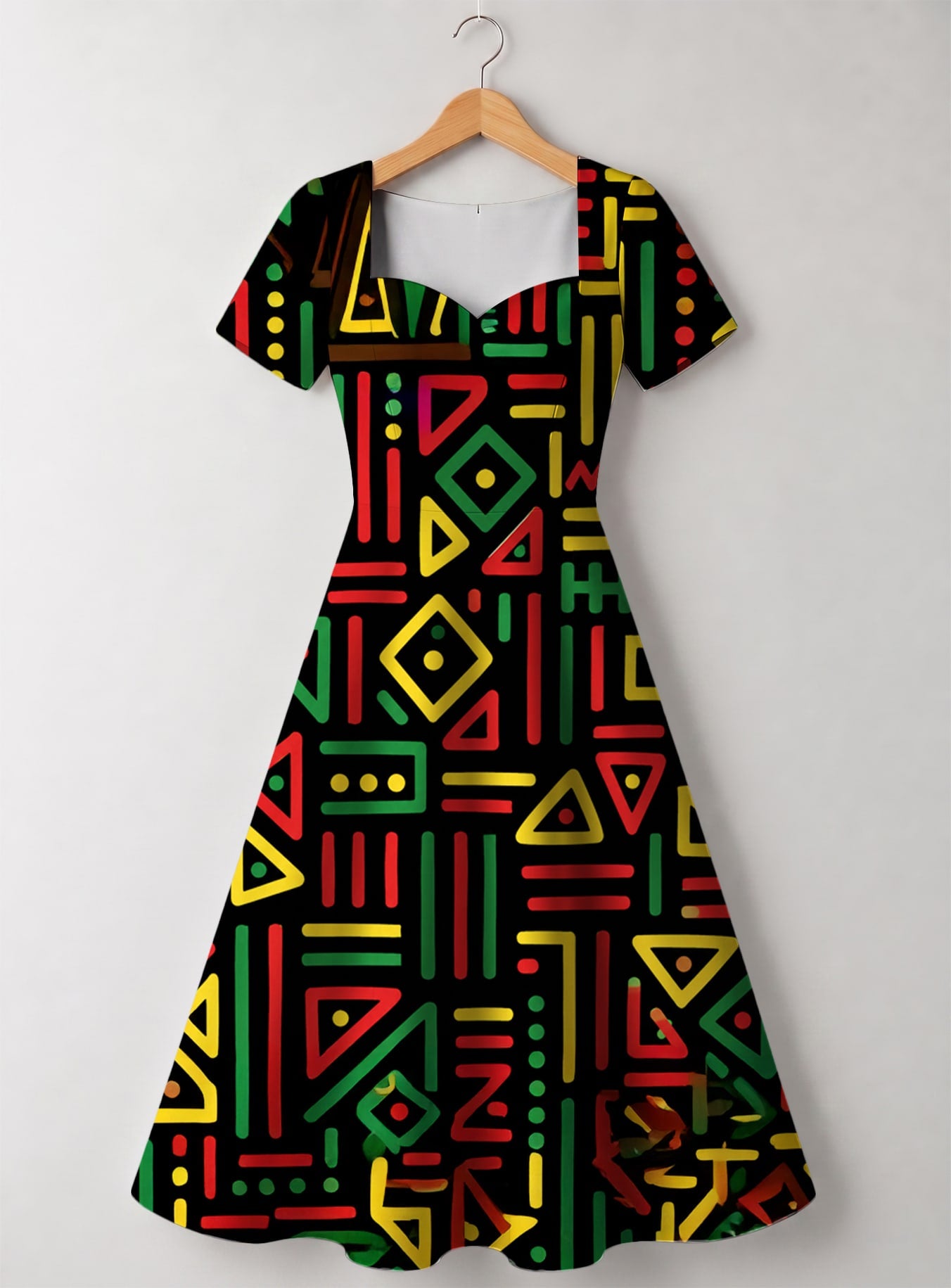 "Nairobi" Sweetheart Midi Dress
