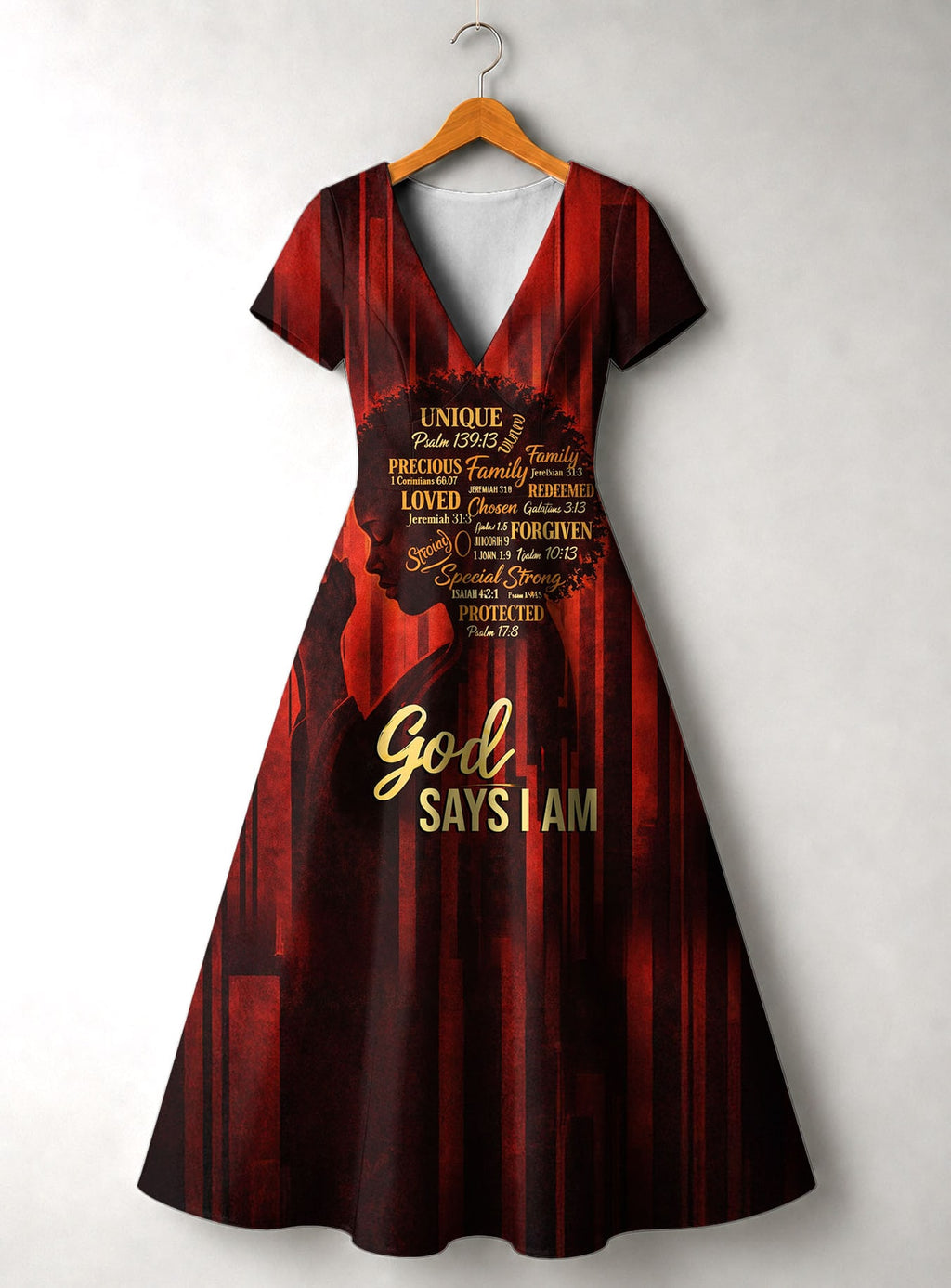 "Asante" Short Sleeve Maxi Dress