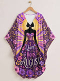 "August Queen Purple Bloom" Kaftan Dress