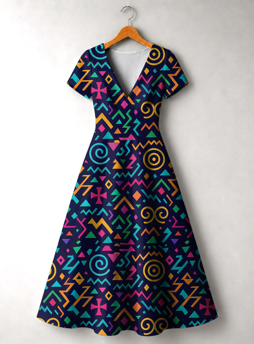 "Ubuntu" Short Sleeve Maxi Dress